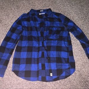 Hollister Womens Medium Boyfriend Fit Flannel